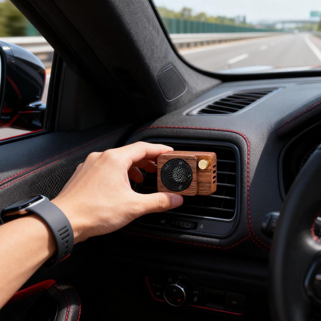 Lufterfrischer Für Auto Parfüm Aromatherapie Dekoration Lüftungsschlitz Holz Lautsprecher Luftauslass Lüfter Kreatives Auto Parfüm Für Auto Innenraum