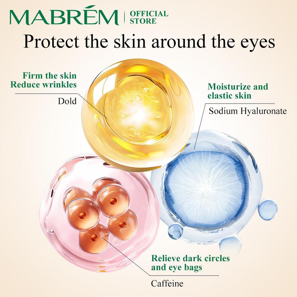 MABREM Goldene Augencreme - Anti-Falten & Feuchtigkeitsspendend 10ml