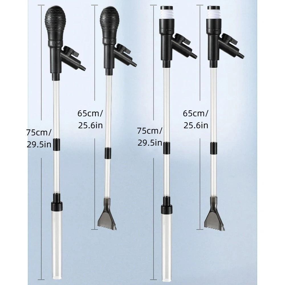 Adjustable Length Aquarium Gravel Cleaner Manual Gravel Cleaner Sand Vacuum Water Change