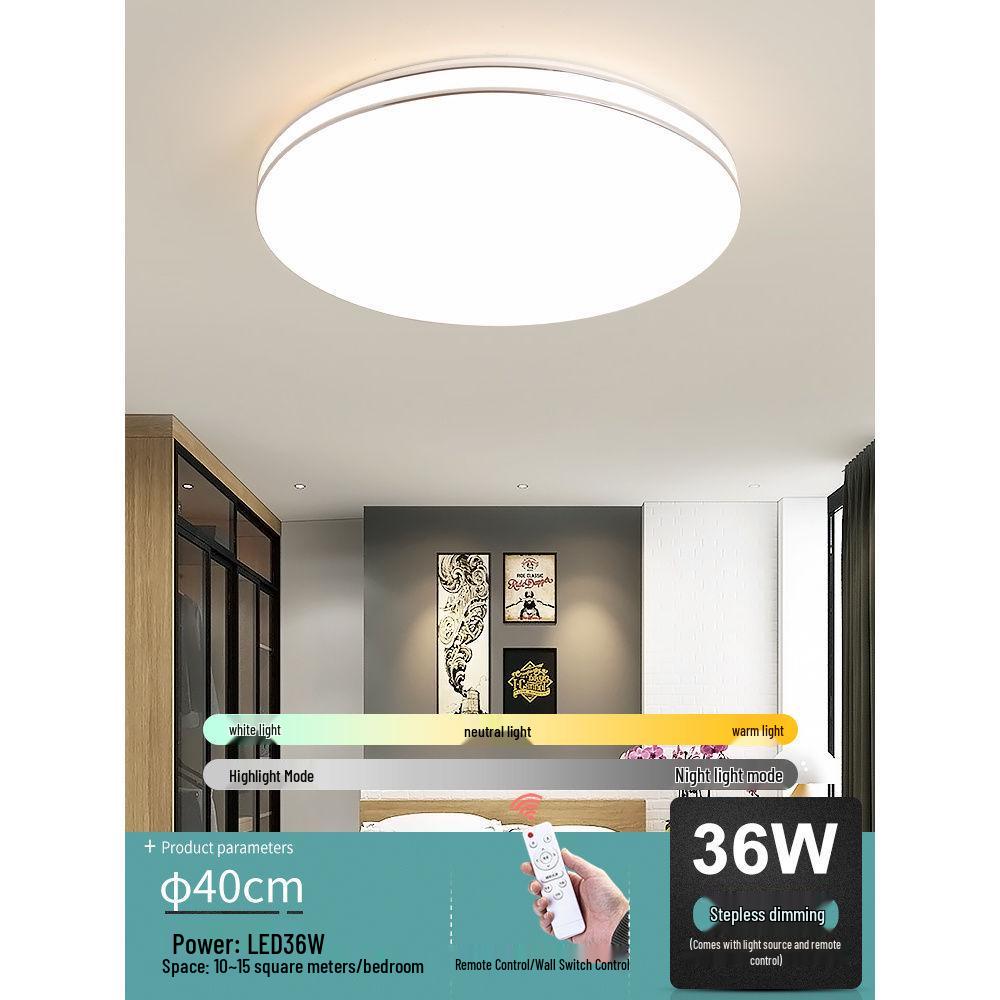 Ultra-Thin LED Ceiling Light: Modern Minimalist for Bedroom, Living Room, Kitchen, Balcony, and Corridor