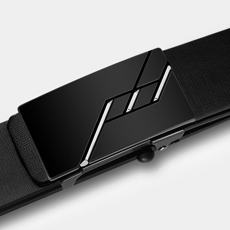 Men'S Belt Leather Automatic Buckle Cowhide Business Belt Men'S Casual Business Men'S Belt