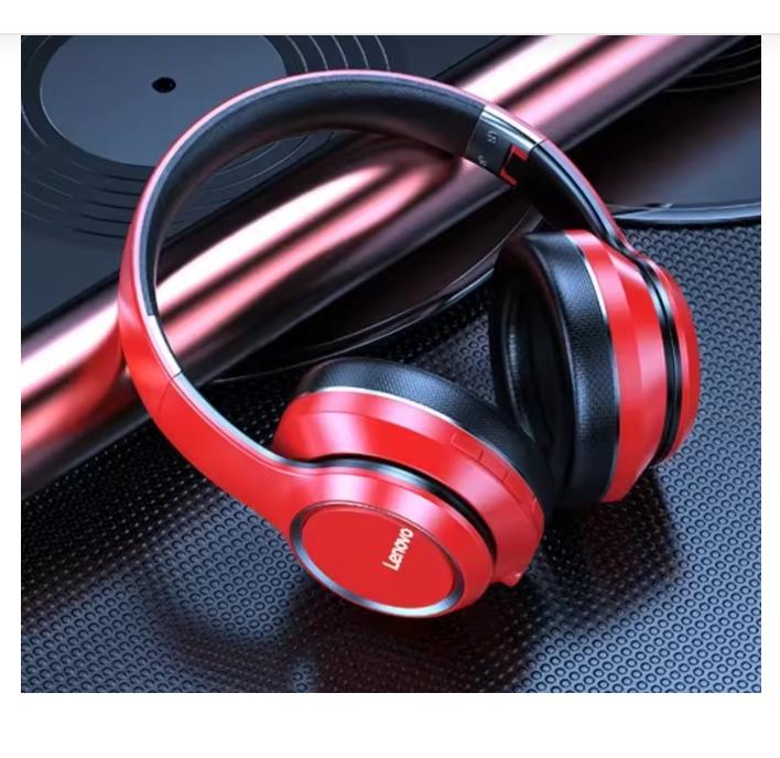 Lenovo HD100 Bluetooth Earphones Over-ear Foldable Computer Wireless Headphones Noise Cancellation HIFI Stereo Gaming Headse
