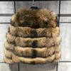 European and American Hot-Selling Imitation Raccoon Fur Patchwork Women's Coat
