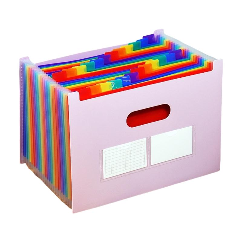 A 4 Multi-Layer Document Storage Bag Accordions File Folder Expanding File Organiser School Office Supplies