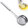 Fine Mesh Stainless Steel Colander Premium Smooth Texture Spoon with Long Handle Suitable for Skimming Grease and Foam