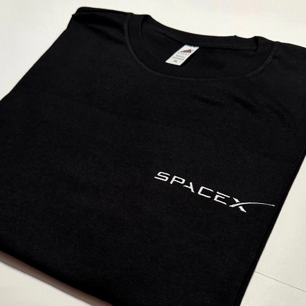 SpaceX Embroidered Shirt NASA Elon Musk Tesla Space X Embroidery StarShip BFR S