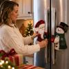 Santa Style Handle Covers Snowman Handles Appliance Handle Covers  Fridge Door