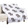 Cute Donkey Throw Blanket For Sofa Thin Moving Sofa Quilt Custom Blankets