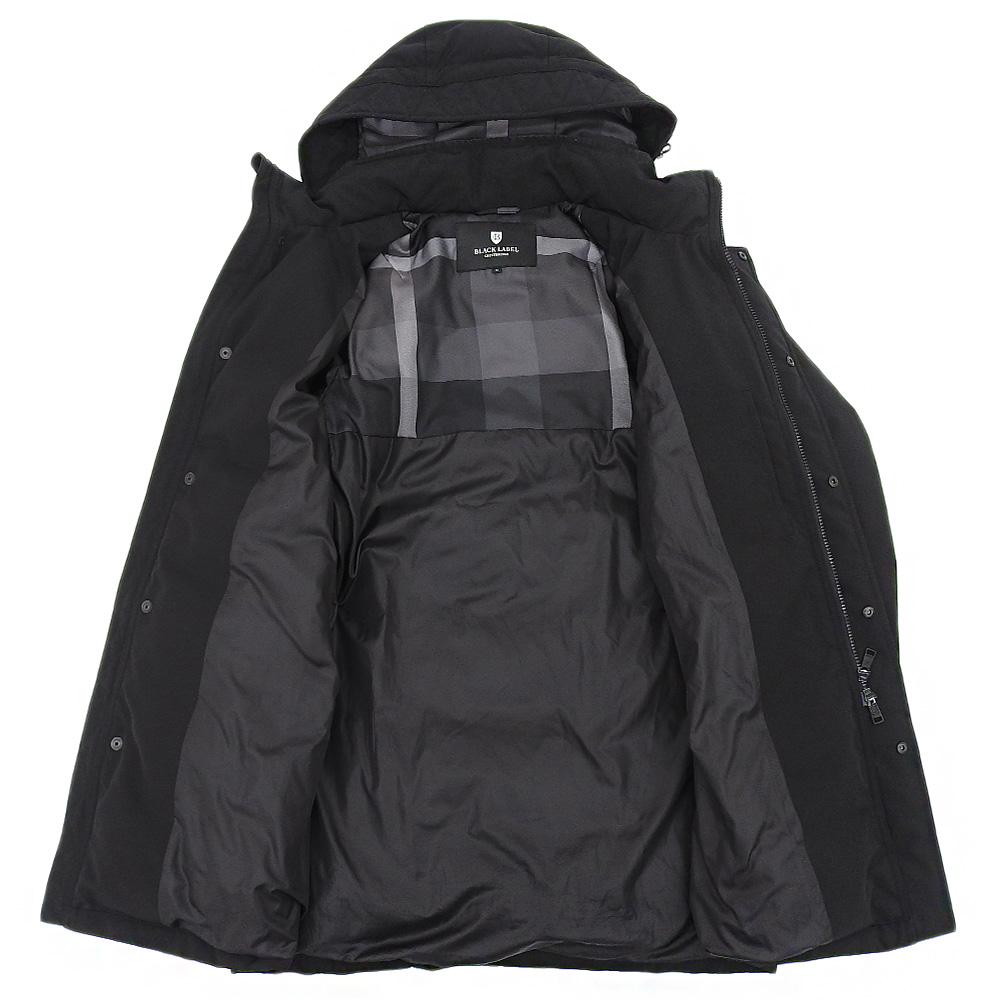 BLACK LABEL CRESTBRIDGE Nylon Tussar Hooded Down Jacket, Men's, Black, Size M, 2022 Jacket M blackUsed