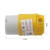 15 Ampér 125 Volt 5-15P 2pólová 3vodičová uzemněná elektrická zástrčka s rovnými kolíky