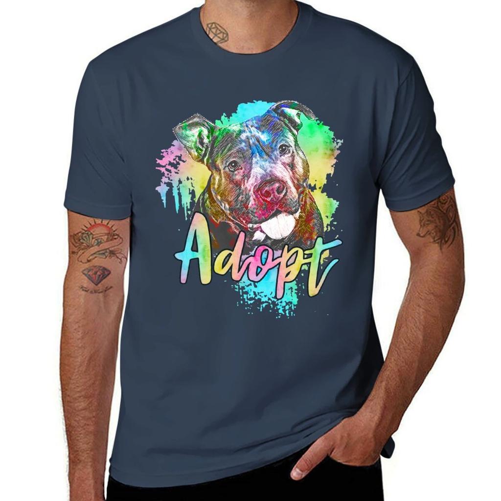 Pitbull Rescue Adopt dont shop TShirt Lightweight Sport Basic TShirt