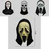 Creepy Scream Face Mask Collection Halloween Costume Latex Scary Props For Parties