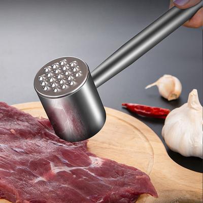 Martello per carne Martello per sbattere la carne in acciaio inossidabile per uso domestico per produrre pollo e manzo Strumento per salsa di carne più sfuso Utensili da cucina professionali