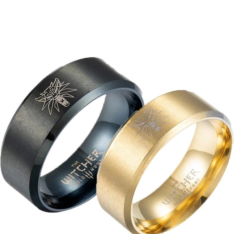 

Обручальные кольца из нержавеющей стали с резьбой в виде животных, тотемный волк, модное кольцо в стиле хип-хоп, рок, унисекс, кольцо на палец, подарок в стиле панк