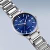 BERING Analog Solar Collection Model Titanium Strap Sapphire Crystal Link Officially Sapphire Men's Watch, 15239-777, & Belt, Imported, 3-Year