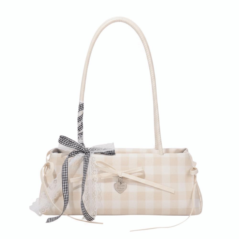 

High Quality Casual Drawstring Shoulder Bag Khaki Color Trendy Handbag Large Capacity Lightweight Tote Bag