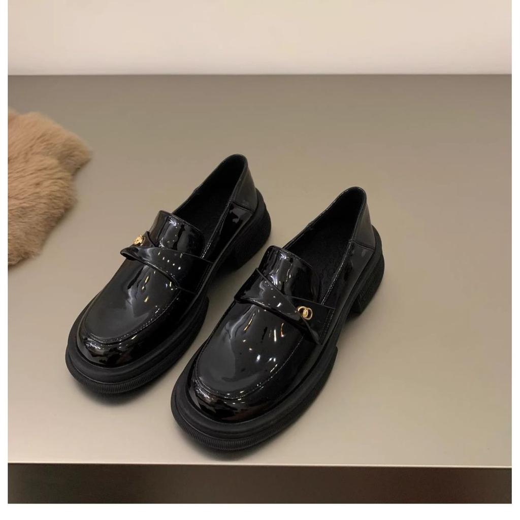 British style small leather shoes women's 2025 new autumn and winter Japanese jk single shoes women's shoes black platform loafers