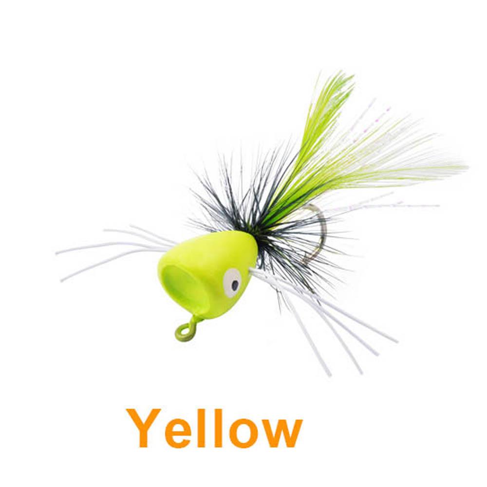 

5Pcs Foam Fly Fishing lures Poppers Topwater Floating Dry Flies Bugs bait Streamer Artificial for Bass Trout Sunfish Salmon fish