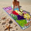 Toalla de Playa Aniversario Happy Tree Friends, Microfibra Súper Suave, Regalo para Ella/Él, Cumpleaños, para Piscina, Playa, Viajes, Decoración del Hogar Regalos para Fans