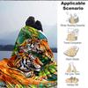 1PC Tiger Print Blanket, Throw For Sofa, Bed, Travel, Printing Blanket With Soft And Warm Fabric yy250918133