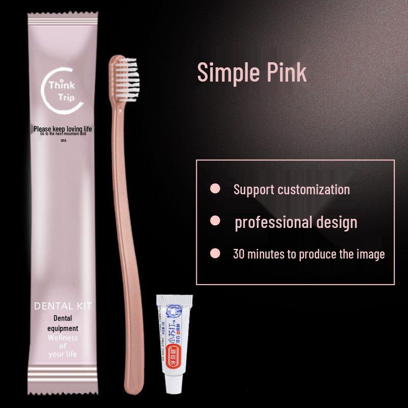 "Special Hotel Toiletries Set: Comb, Disposable Toothbrush with Toothpaste, Soft Bristles, Ideal for Homestays"