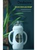 Silicone Sleeve Anti-Colic Wide-Mouth Glass Baby Bottle for Newborns