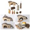 Hamster Chew Toy Cage House Toy Rattan Ball Biting Resistant Rabbit Toy for Small Animal Guinea Pigs Boredom Toy10PCS