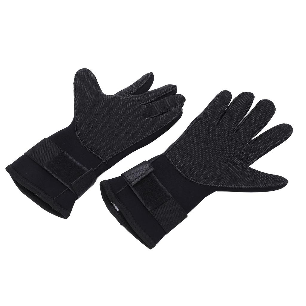 2 Pcs Diving Gloves 5MM Comfortable Non Slip Thickened Warm Wear Resistant Handguard Diving Gloves