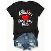 European Sizes Graphic Print T-shirt, Short Sleeve Crew Neck Casual Top for Summer & Spring, Women's Clothing
