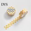 Farbiges Klebeband 1 Rolle Washi Klebehaftklarer Druck Abnehmbar DIY Lichtbeständig Scrapbooking Schachbrettmuster Papier für Kinder