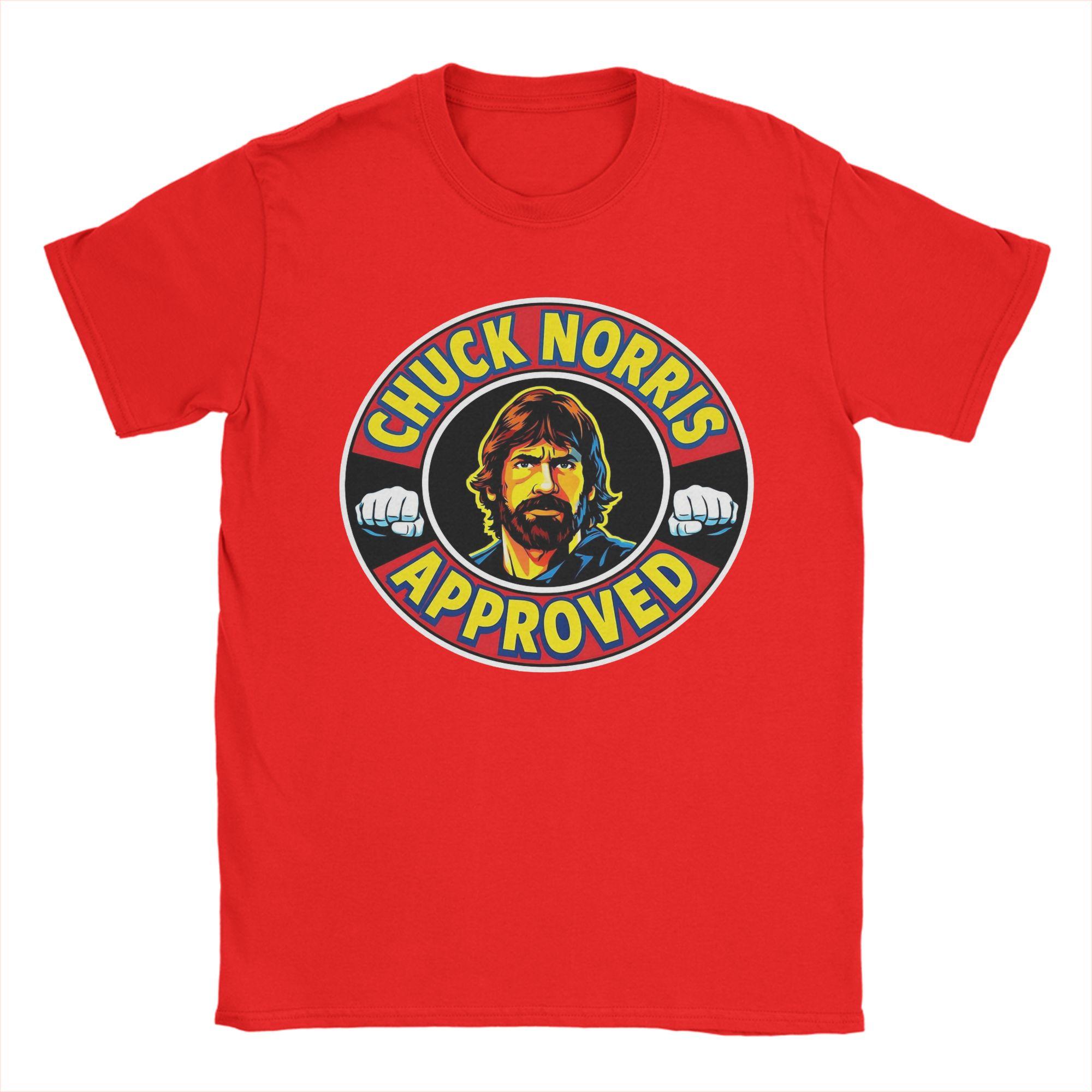 Chuck Norris Approved TShirt Mens Y2K Funny TShirts Summer Breathable Hip Hop Tees Print Big Size Clothes S