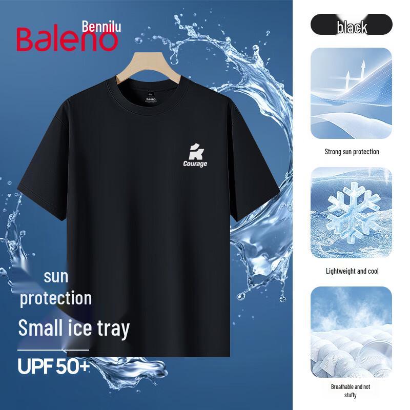 Baleno Men s Summer Anti-UV Ice-Feel Short-Sleeve T-shirt 2XL