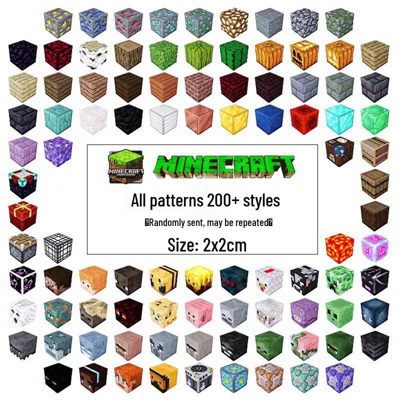 Magnetic Minecraft Building Cubes and Minifigures – Kids' Decompression Toys