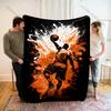 1PC Ink Splash Basketball Dunk Print Adult Children Warm Blankets Home Travel Car Soft Comfortable Suitable for All Seasons