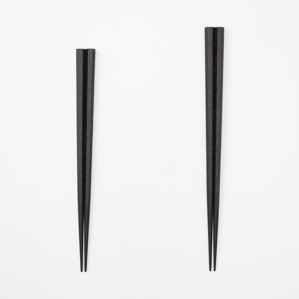 MUJI Lacquered Hexagonal MDI14A7A Chopsticks, 21cm,