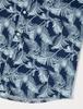 Amazon Essentials Regular Fit Short Sleeve Patterned Shirt in Navy Blue Sky with Palm Leaf Size XL Men's Design,