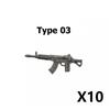 Military Building Block Set Military Supplies Waffen Accessory Soldier Colonel Helmet Gun Rifle M16 Waffen Box Ammunition Brick Toy