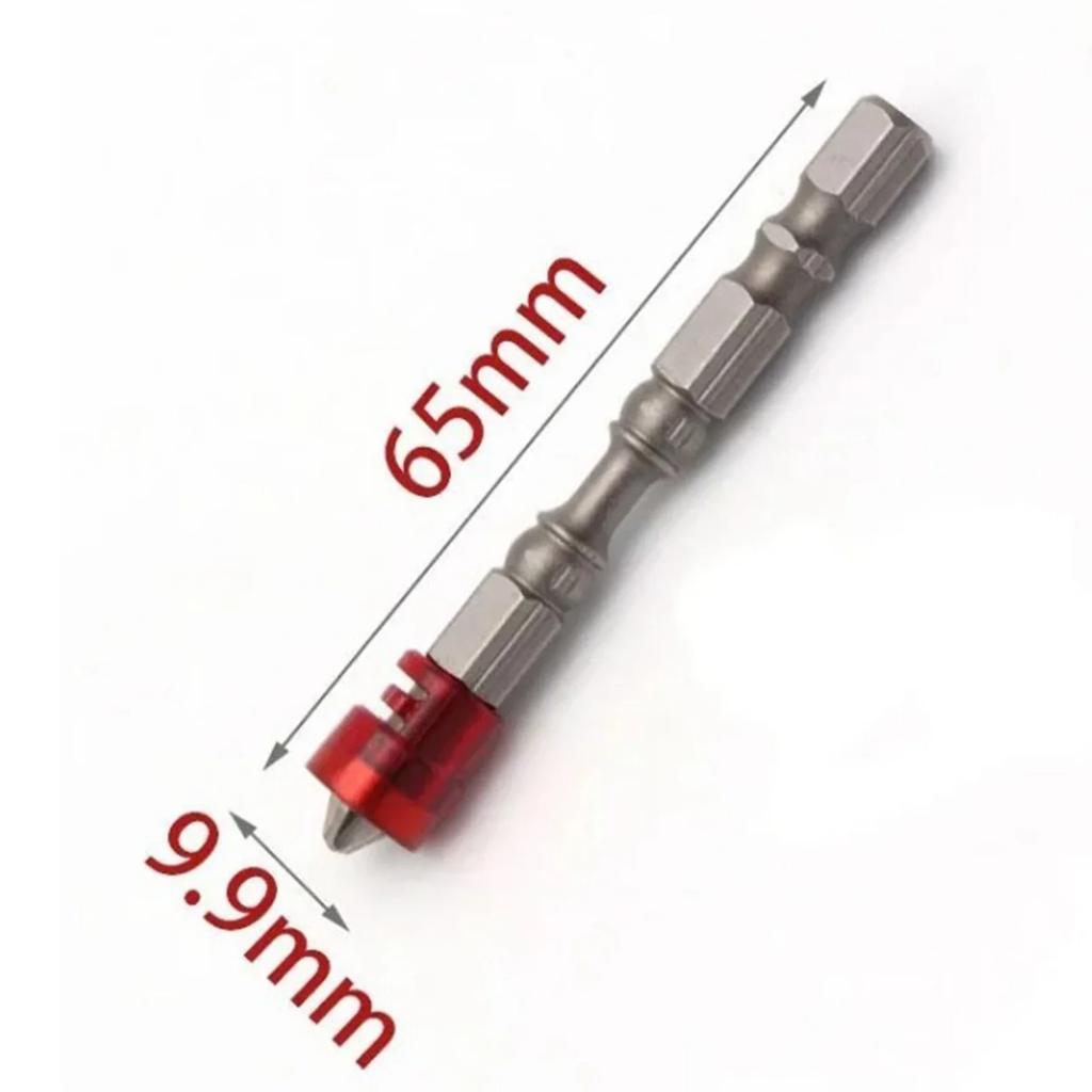 10 Stück Schraubendreherbits 65mm lang Starker Magnetismus Rutschfest Kreuzschlitz-Schraubendreherbit