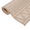 VidaXL Tapis à tissage plat d'extérieur 160x230 cm Rayures brunes