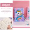 NUOBESTY Unicorn Fete Papetărie Elev Școală Primară Caiet Blocat Caiet Blocat Jurnal Caiet Drăguț Fată Elev Școală Primară Drăguț