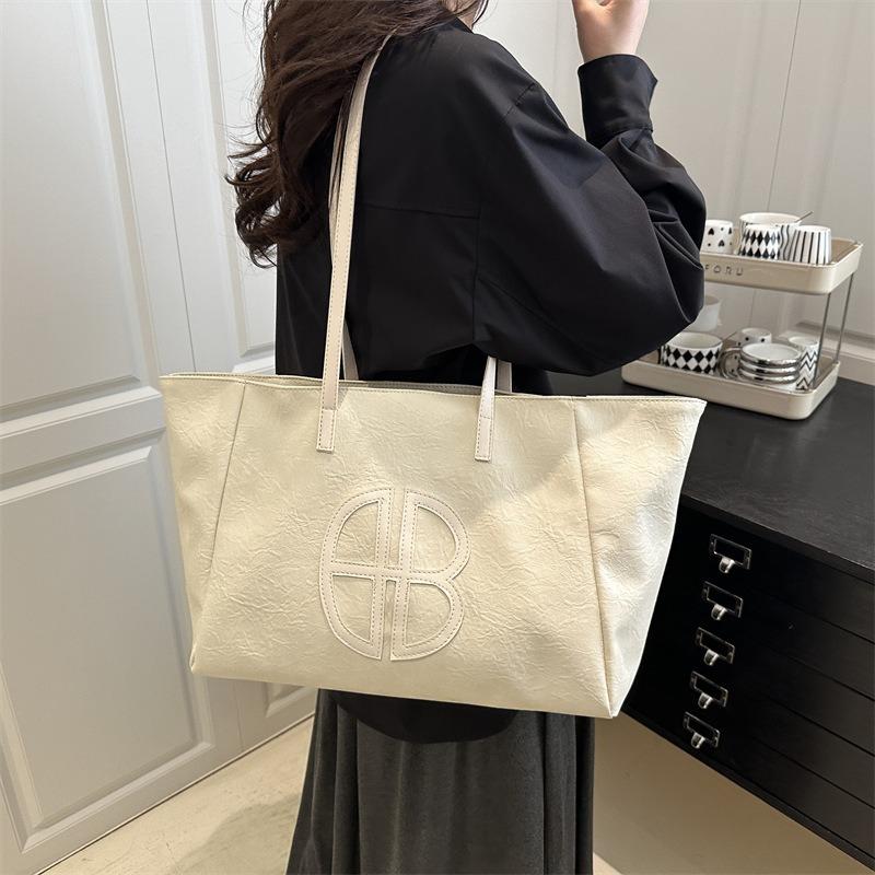 Handtasche mit großer Kapazität, Damen, neu, retro, vielseitig, Schulter-/Achseltasche, schlicht und modisch, hochwertige Handtasche