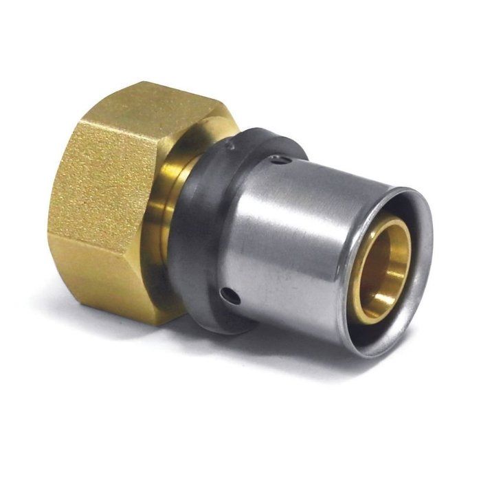 Raccord à sertir 16 mm x 1/2" IG pour multicouche et eau potable - Boni-Shop