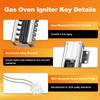Xiaomi DG94-00520A Igniter Replacement for Samsung Gas Oven Nx58h5600ss Nx58h9500ws Nx58f5500ss Replaces 2692271 AP5577941 EAP4241428
