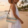 Beach Handbag Weave Straw Bag Hollow Raffia Shoulder Bag Cute Beach Crossbody Bag  Travel