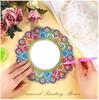 Mandala Crystal Diamond Painting Makeup Mirror Pendant - Special-Shaped DIY Handmade Design, In Stock