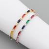 Women's Charm Tennis CZ Zircon Rainbow Bracelet For Women Luxury Multicolor Crystal Bracelet Couple Jewelry Gifts Pulseras Femme