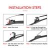 Universal Manual Windshield Wiper For Polaris Can-Am John Deere UTV Golf Cart