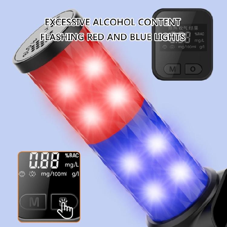 Accurate Meter Professional Breathalyzer Quick Response with Large LED Screen Buzzer Rechargeable Testing Meter