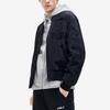FILA Embroidered Logo Pattern Sports Warm Pilot Cotton Jacket Men jackets Black F11M219901FBK