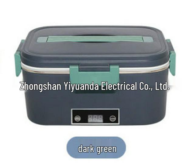 

1.8L Stainless Steel Electric Heating Lunch Box with Touch Display, Insulation, and Car Plug-in EU 220V 12V Stainless Steel Liner